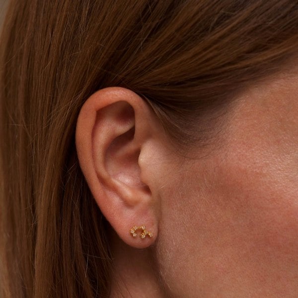 Gold Trip Sagittarius Zodiac Constellation Earrings