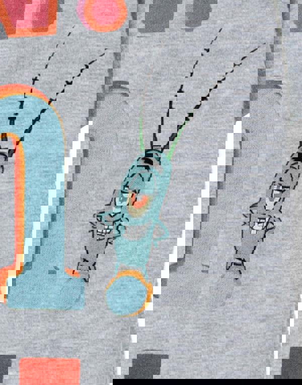 SpongeBob SquarePants Boys Grey Squidward Fun Short Sleeved T-Shirt