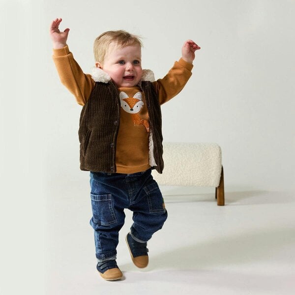 Mini Cuddles Little Fox Sweatshirt (Brown)