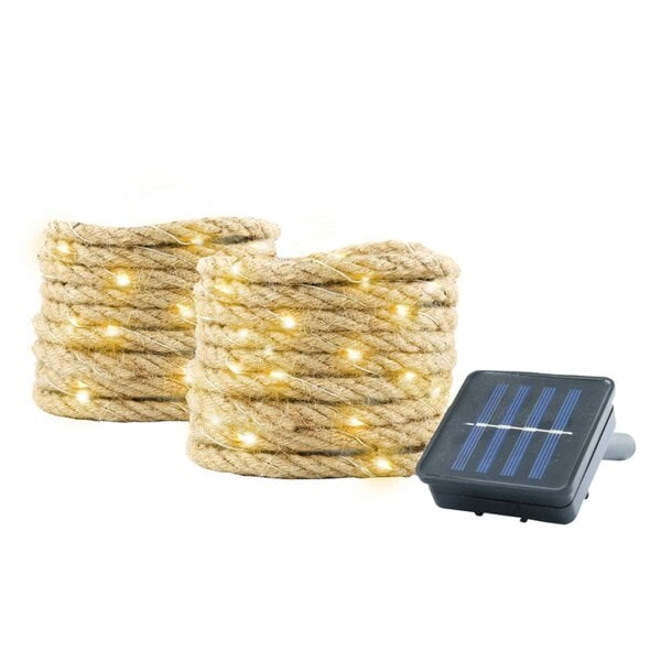 Gardenwize Solar Rope Lights – 4m Decorative LED Rope Light with 45 LEDs - Pack of 2