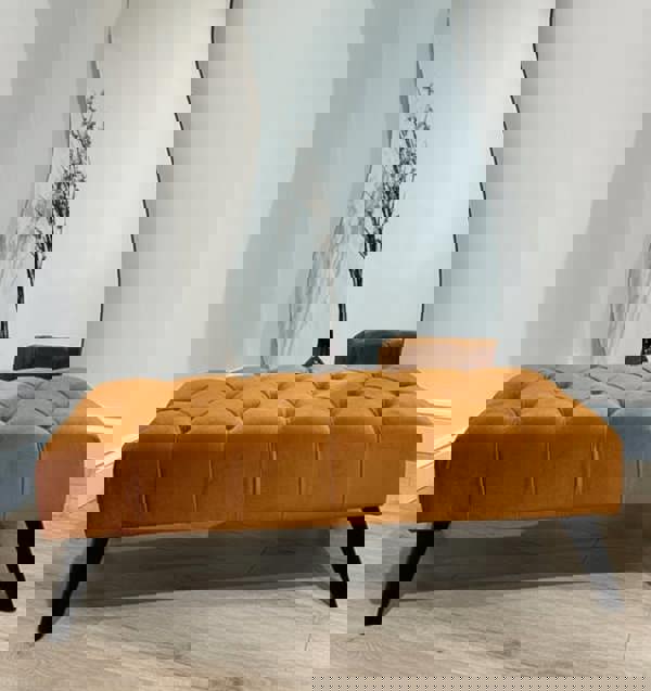 BURNT ORANGE | POUFFE | FOOTSTOOL | NON STORAGE - ISTOOLS