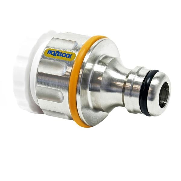 Hozelock Pro Metal Threaded Tap Connector - Silver - 