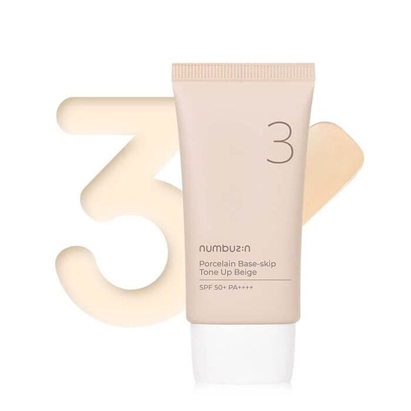 NUMBUZIN No.3 Porcelain Base-skip Tone Up Beige SPF50+ PA++++ 50ml