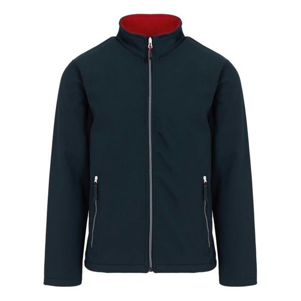 Regatta Mens Ascender Fleece Jacket - Navy/Classic Red