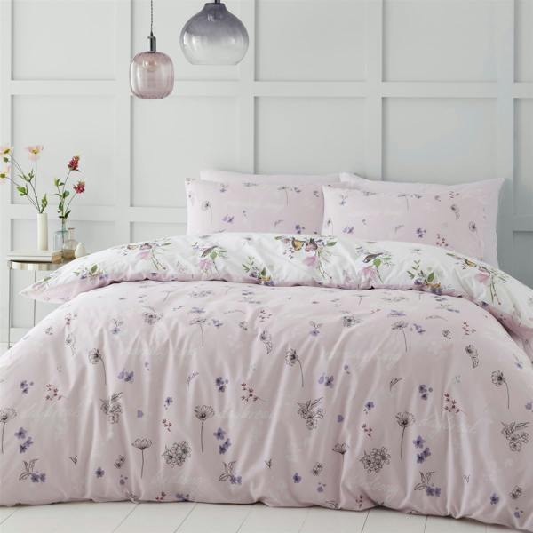 Songbird Pink Duvet Cover Set