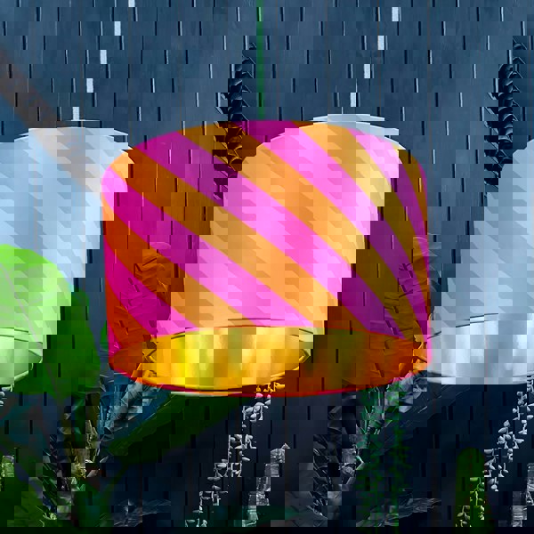 love frankie Helter skelter lampshade in Tutti Frutti with gold lining