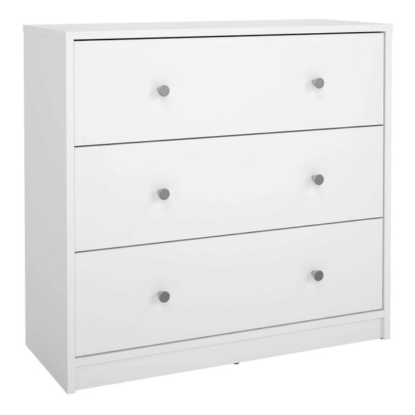 Wyld Haus Tainan White Chest 3 Drawers