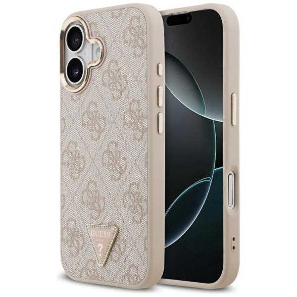 Guess 4G Triangle Logo Case with MagSafe for iPhone 17 6.3" Rose Gold - GUHMP17SP4GTDGMP