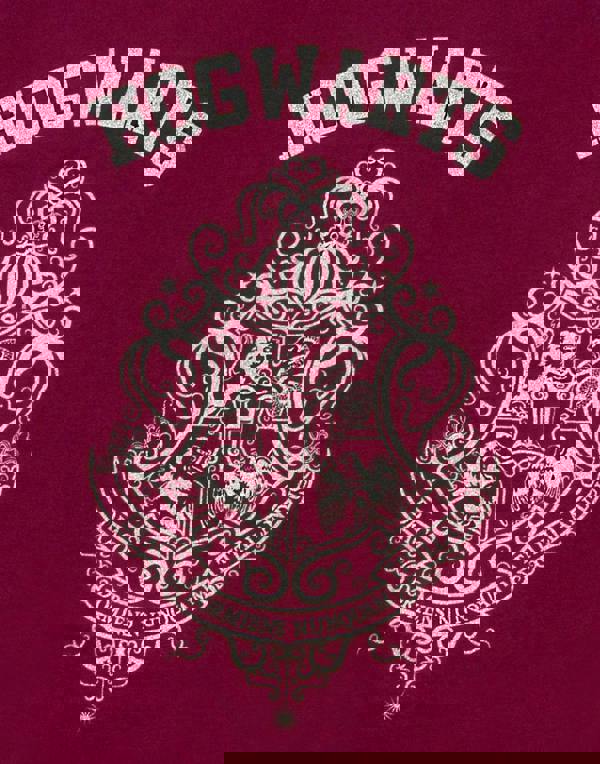 Harry Potter Girls Purple Hogwarts Crest Short Sleeve Short Leg Pyjama Set