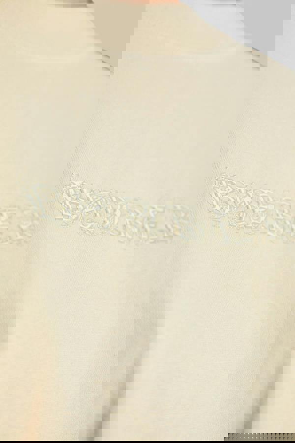 Burberry Paisley Print Logo T Shirt Candle Beige