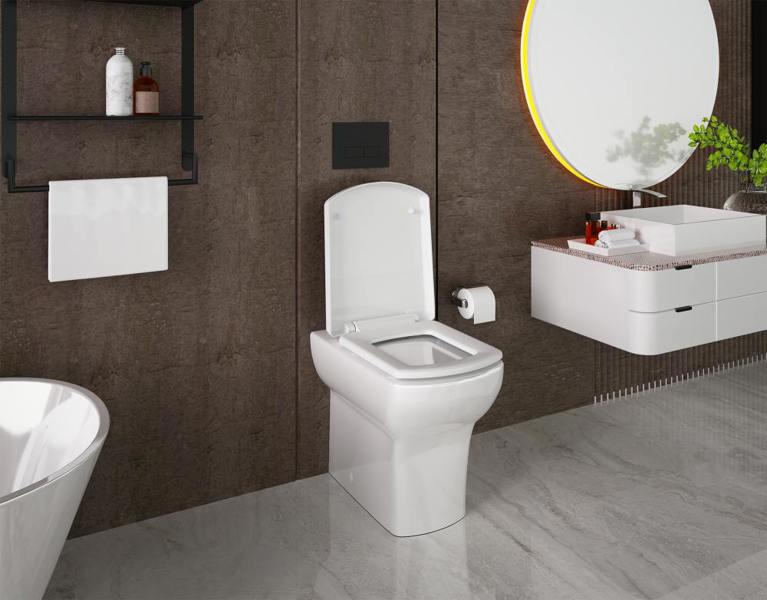 RTS D SMILE 360 Top Fix Slow Close Quick Release Toilet Seat - 360x450mm