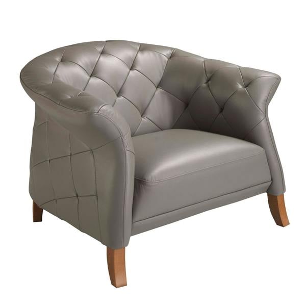 Angel Cerdá Grey leather armchair 5132