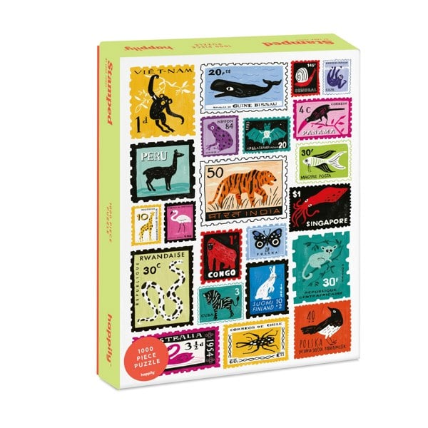 Happily Puzzles Stamped - 1,000 Piece Jigsaw Puzzle