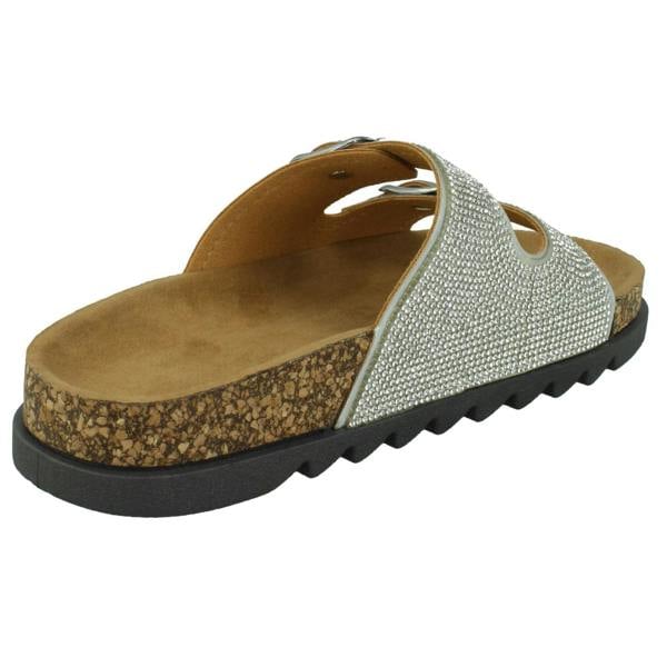 Spot On Ladies Spot On Wide Fit Slider Sandals F12009
