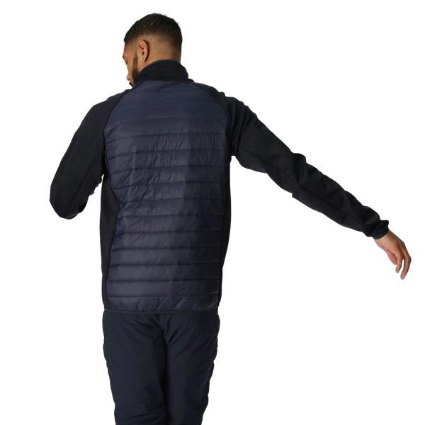 Regatta Mens Clumber IV Hybrid Jacket - Navy/Danger Red - 