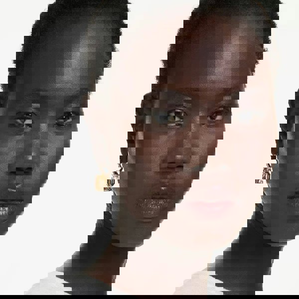 Swarovski Millenia Gold Tone Plated Caramel Crystal Drop Earrings 5725744