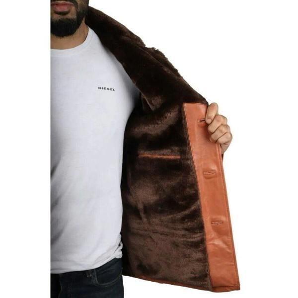 Infinity Leather Men's Reefer Leather Blazer Jacket`- Pablo