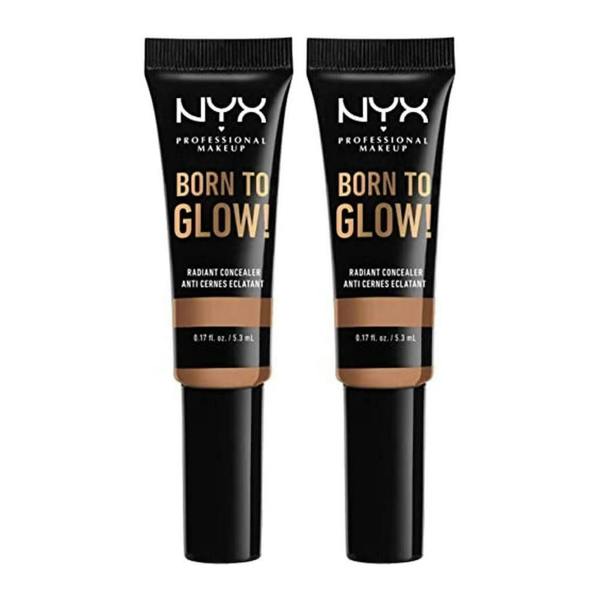 NYX Cosmetics 2 x NYX Professional Makeup Born To Glow Concealer - 12.7 Neutral Tan