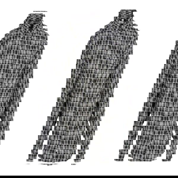 Trespass Mens Participate Checked Cotton Shirt - Black - 