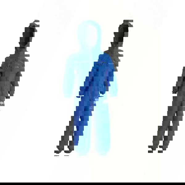 Regatta Great Outdoors Childrens Toddlers Puddle IV Waterproof Rainsuit - Oxford Blue