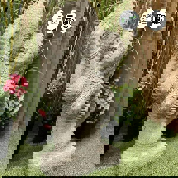 Stone Cast Thai Oriental Lovers Bust Garden Statue