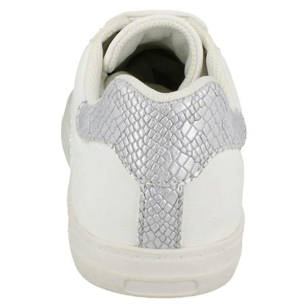 Spot On Ladies Spot On Synthetic Snake Design Casual Trainers