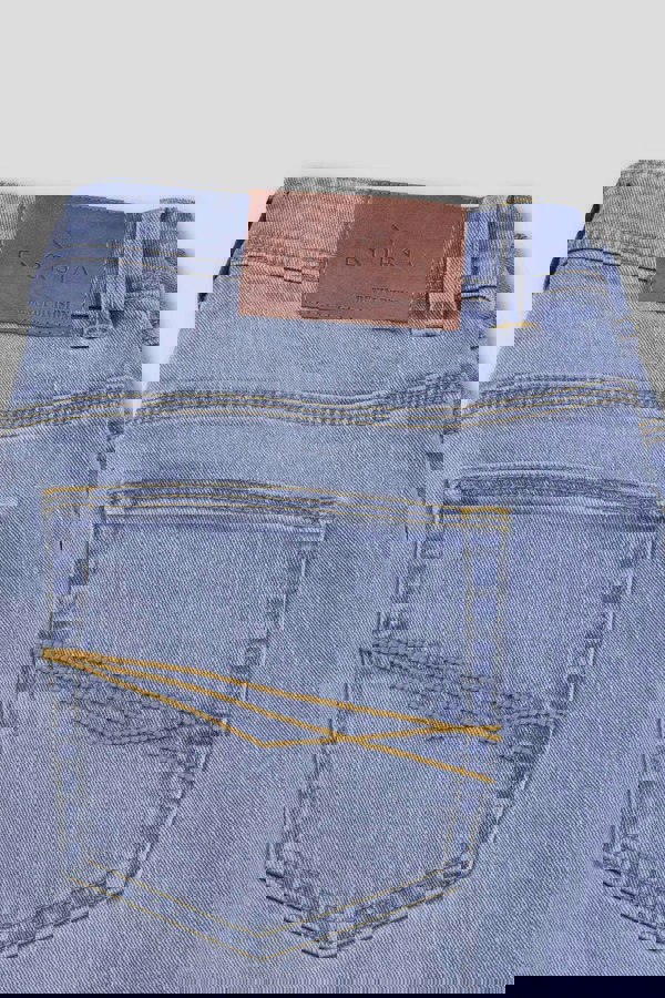 ENORSIA Mens Sky Loose Fit Blue Jeans