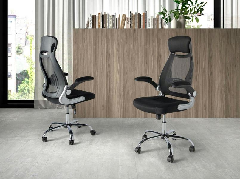 Angel Cerdá Black fabric swivel office chair 4140