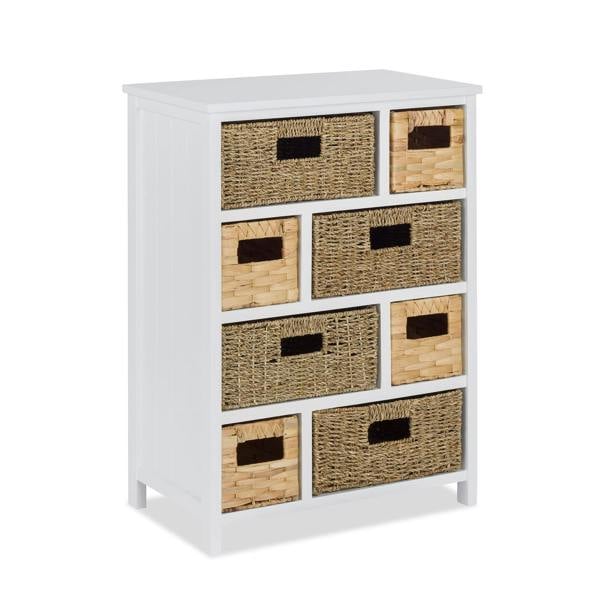 Statement Furniture Tetbury 8 Drawer Storage Unit with Baskets Assembled