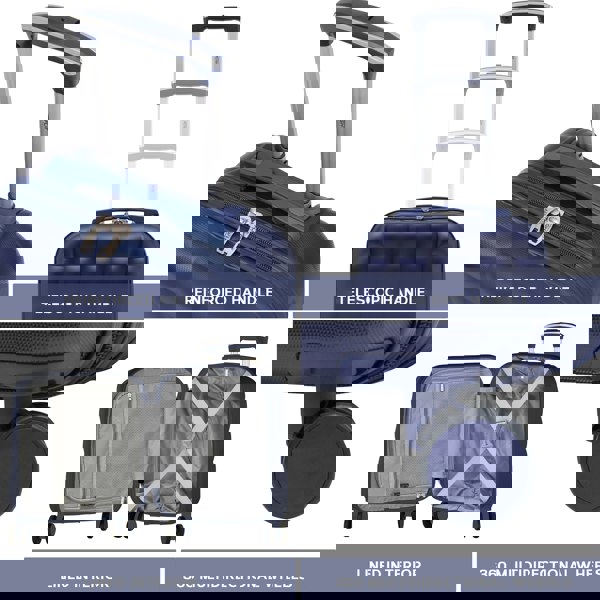 Flight Knight 45x36x20cm Hard Case Bubble Carry On Suitcase EasyJet Free Cabin Bag