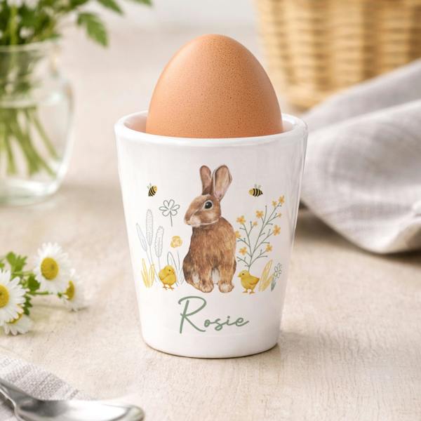 Abode Home & Gifts Personalised Easter Bunny Egg Cup