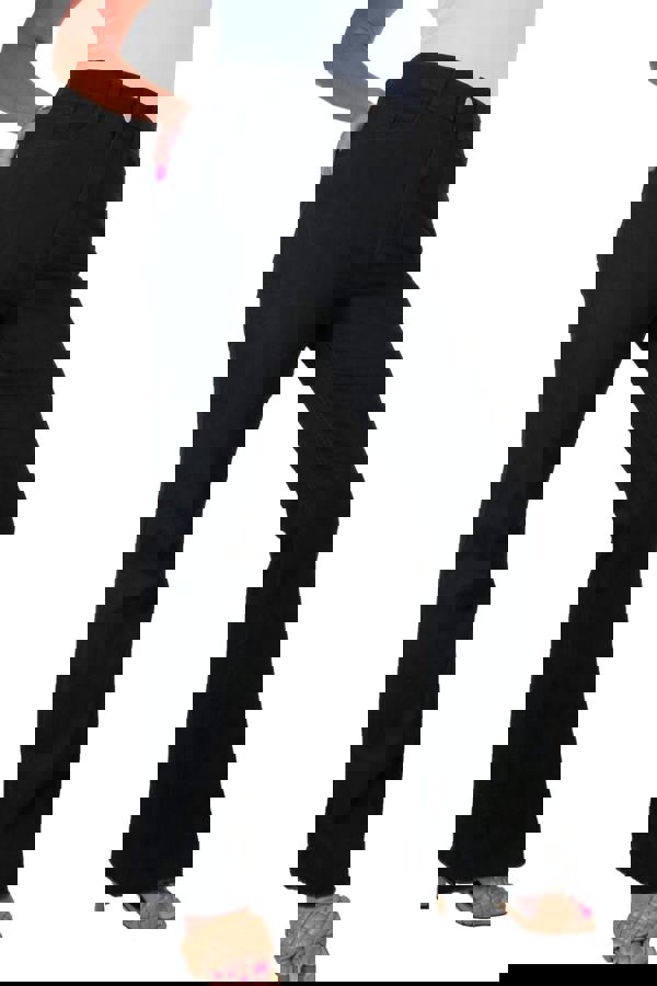 Paulo Due Womens Raw Hem Flared Denim Jeans