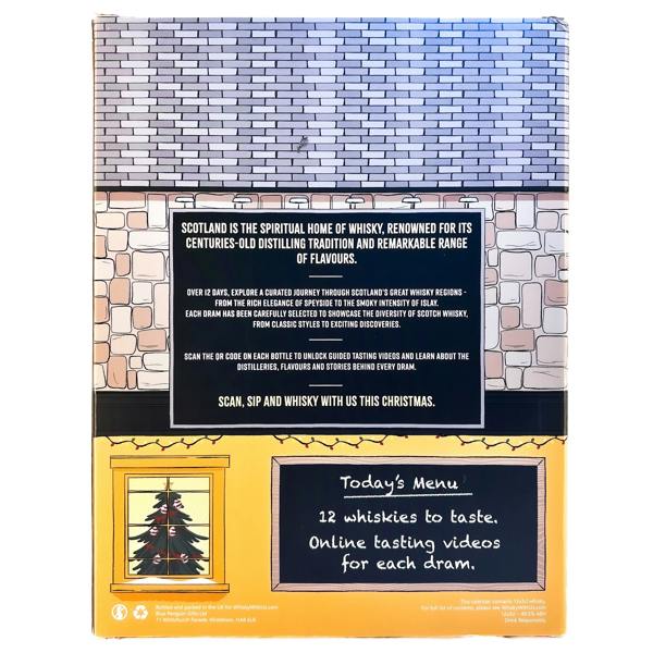 Whisky With Us 12 Day Scotch Whisky Advent Calendar.  12 Premium Scotch Whiskies with Online Tasting Videos