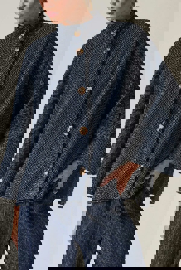 James Lakeland Navy Batwing Jacket