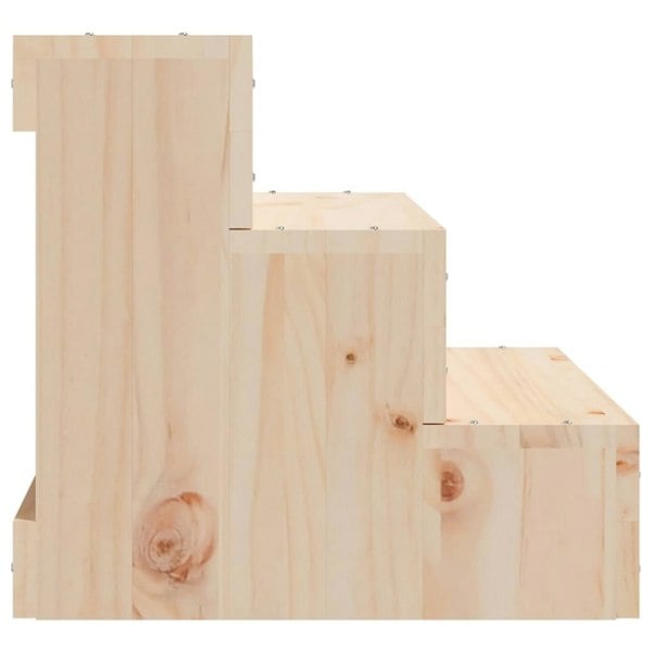 Berkfield Pet Stair 40x37.5x35 cm Solid Wood Pine