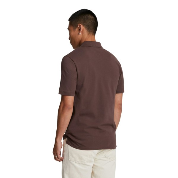 Lyle & Scott Mens Plain Polo Shirt - Deep Mahogany