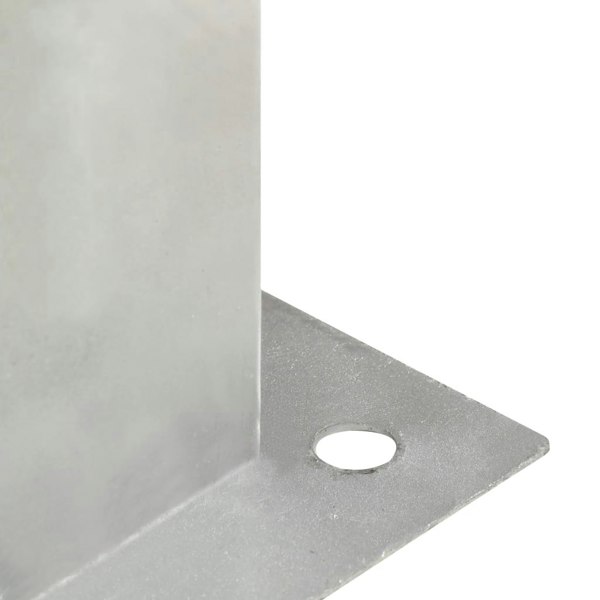 Berkfield Post Anchors 4 pcs Galvanised Metal 141 mm