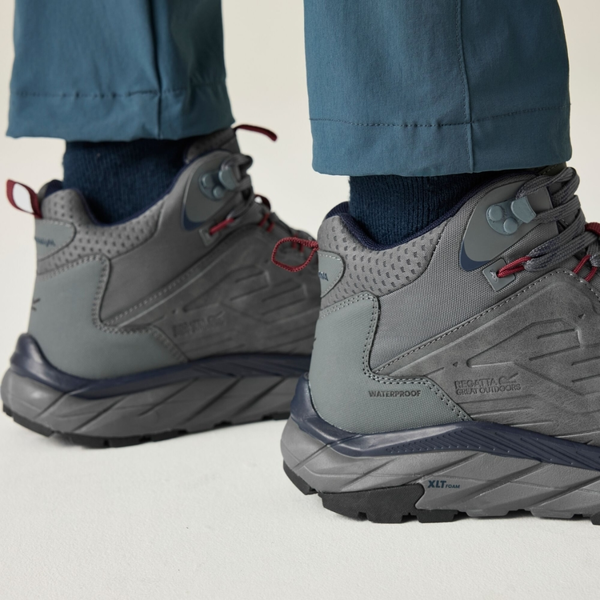 Regatta Mens Derino Mid Cut Walking Boots - Granite/Navy