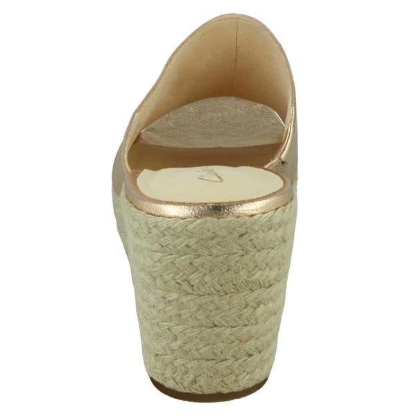 Clarks Ladies Clarks Espadrille Style Wedge Sandals Maritsa Mule
