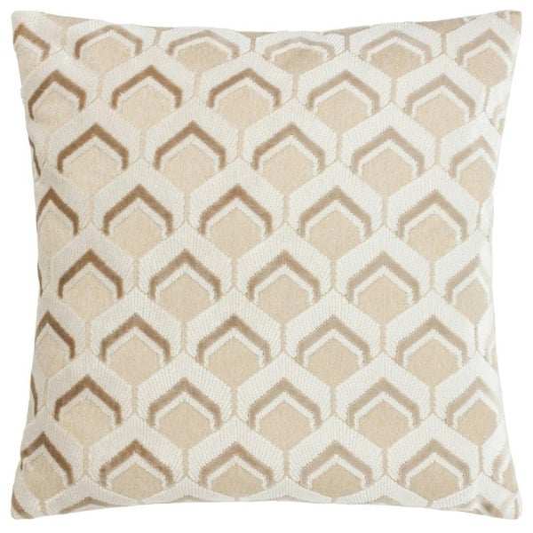 Paoletti Ledbury Jacquard Cushion Cover - Warm Taupe