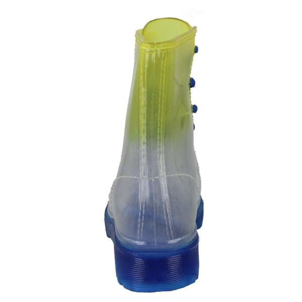Spot On Girls Spot On Gradiant Transparent Lace Up Welly Boot