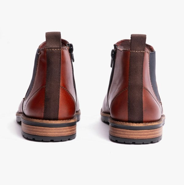 Rieker 14653-24 Mens Leather Boots - Brown