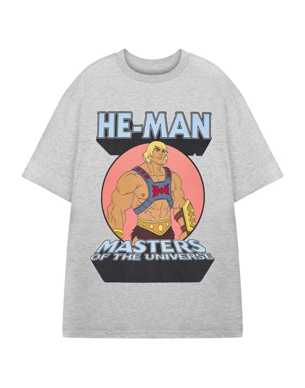 Masters of the Universe Unisex Grey He-Man Short Sleeved T-Shirt
