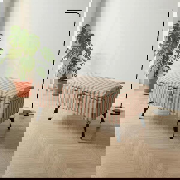 Durable Fabric Ottoman Seat for Guest Rooms – Multi - Purpose Footstool & Storage Bench - ISTOOLS