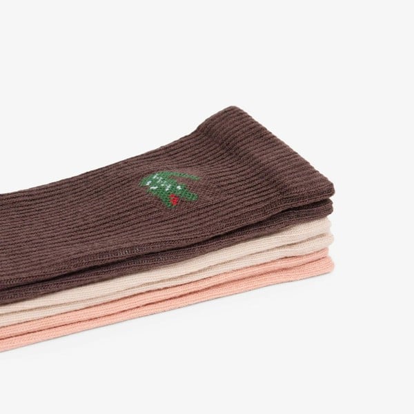 Lacoste 3-Pack Jacquard Crocodile Sport Socks
