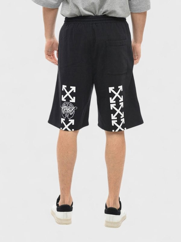Off-White Exactly The Opposite Arrow Skate Sweatshorts Black
