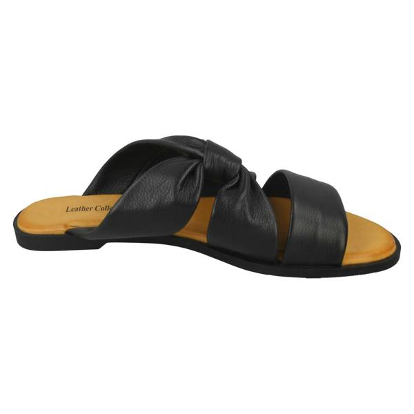 Leather Collection Ladies Leather Collection Strappy Mules F00197