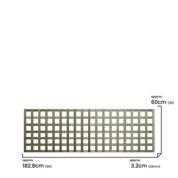 3 pack trellis flat top privacy square [w.6ft x h.2ft] 1