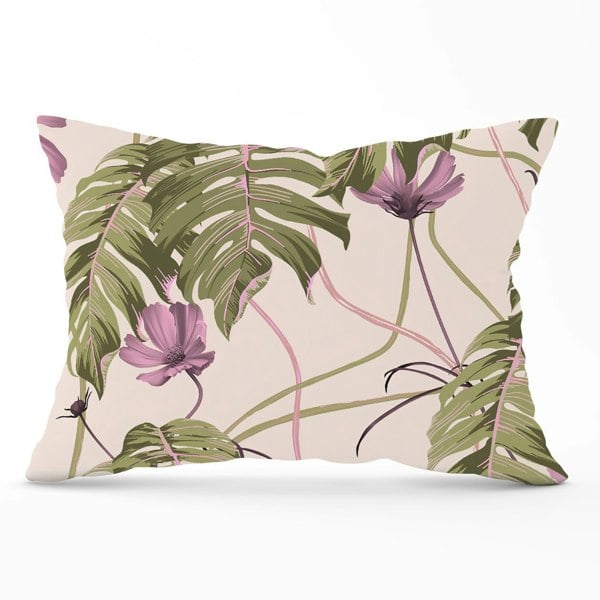 Warren Reed Pink Cosmos Flowers Cushions