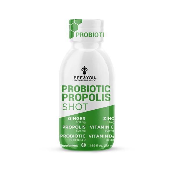 Bee and You Propolis Immune Shot - Probiotic, 50 ml x 12